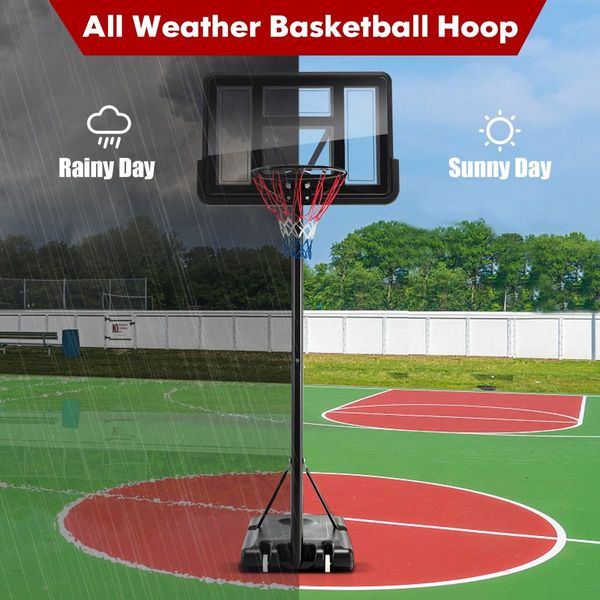 Height Adjustable Basketball Hoop for Youth & Adults