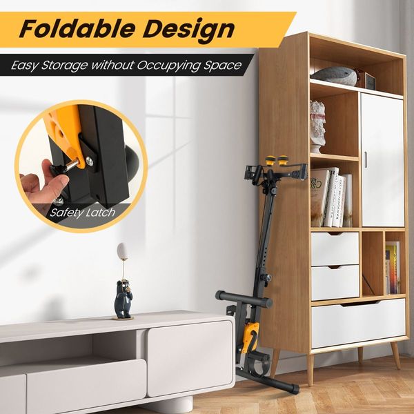 Folding Pedal Exerciser with Adjustable Height for Total Body