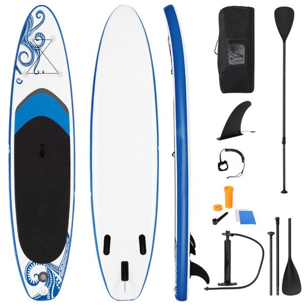 Portable Surfboard with Premium Sup Accessories & Adjustable Paddle for Fishing & Yoga