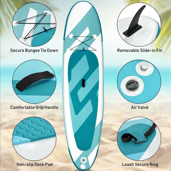 Lightweight Stand Up Paddle Board with Adjustable Paddle for All Skill Levels