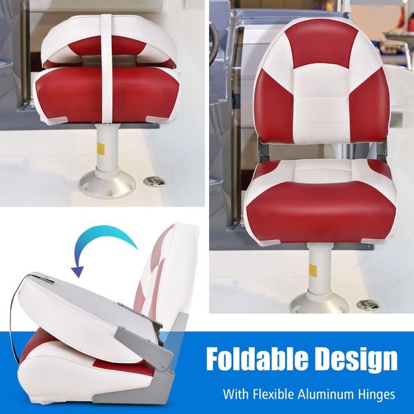 Folding Boat Seats with Thickened High-density Sponge Padding