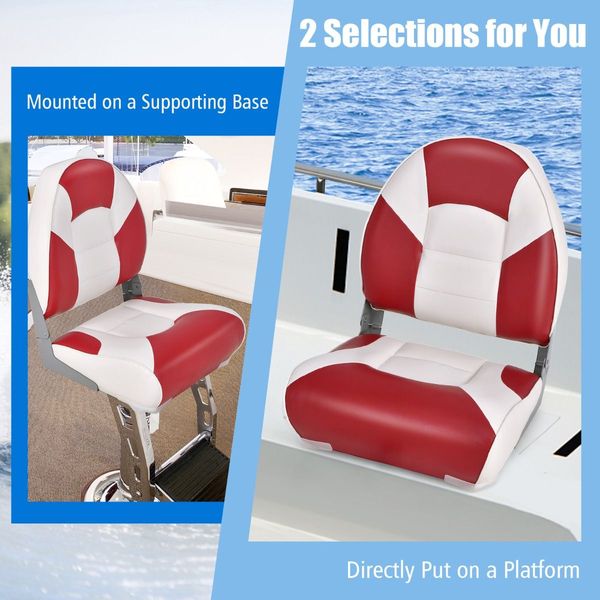 Folding Boat Seats with Thickened High-density Sponge Padding