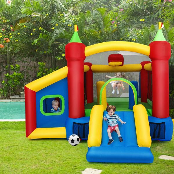 7-in-1 Kids Bounce House with 100 Ocean Balls no Blower