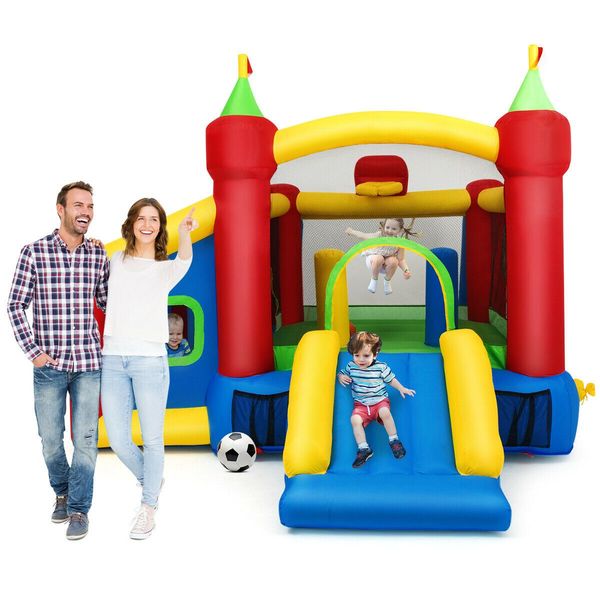 7-in-1 Kids Bounce House with 100 Ocean Balls no Blower