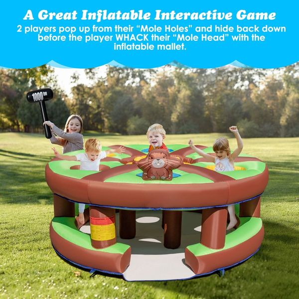 Inflatable Human Whack a Mole with 480W Blower for Kids Aged 3+