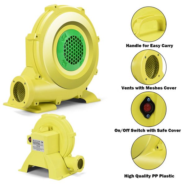 750W Commercial Air Blower Pump Fan for Inflatable Bounce House