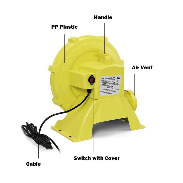 750W Commercial Air Blower Pump Fan for Inflatable Bounce House