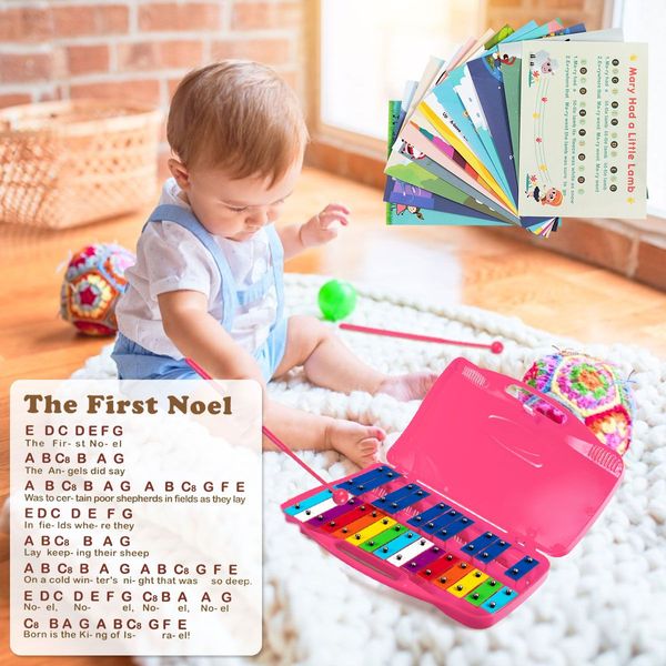 25 Note Xylophone with suitcase-like outlook for Kids