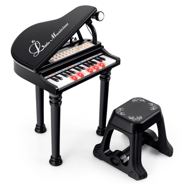 31 Keys Kids Piano Keyboard with Stool and Microphone for Kids