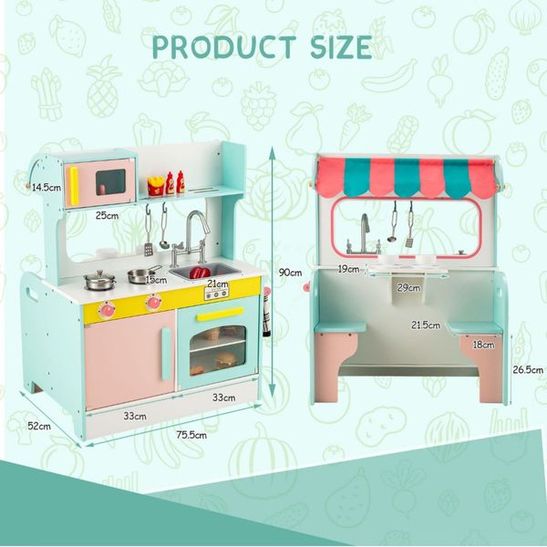 2-in-1 Cooking Toy with Faucet for Kids