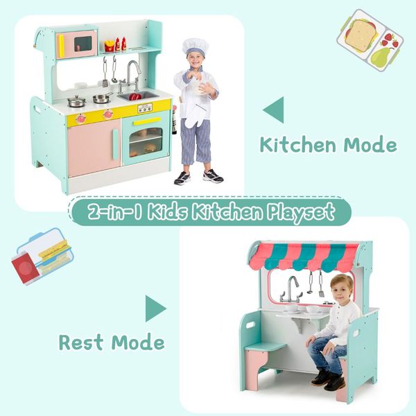 2-in-1 Cooking Toy with Faucet for Kids