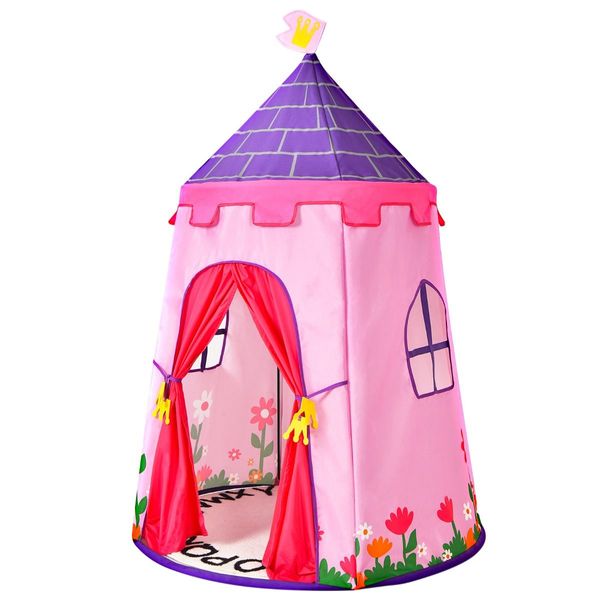 Kids Portable Playhouse Castle with Carry Bag