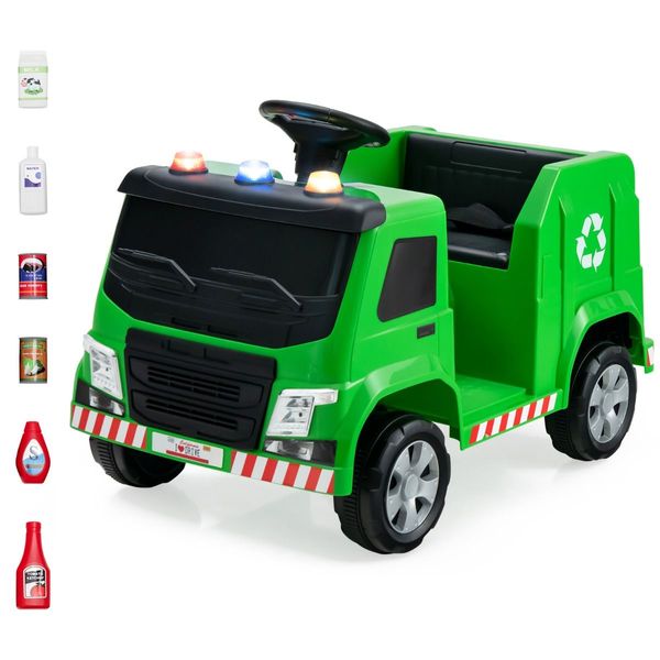 12V Battery Powered Kids Ride on Garbage Truck with Remote Control