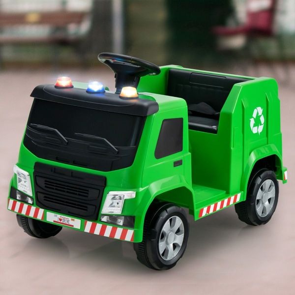 12V Battery Powered Kids Ride on Garbage Truck with Remote Control