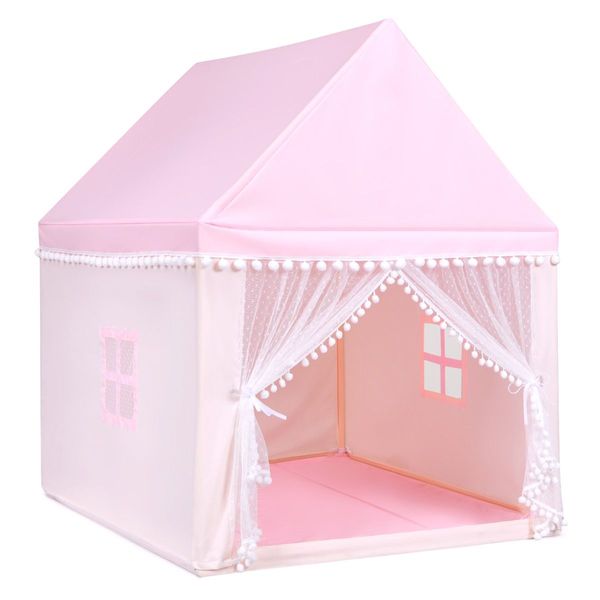 Multipurpose kid's Playhouse Castle with Solid Wood Frame & Cotton Mat for Boys & Girls