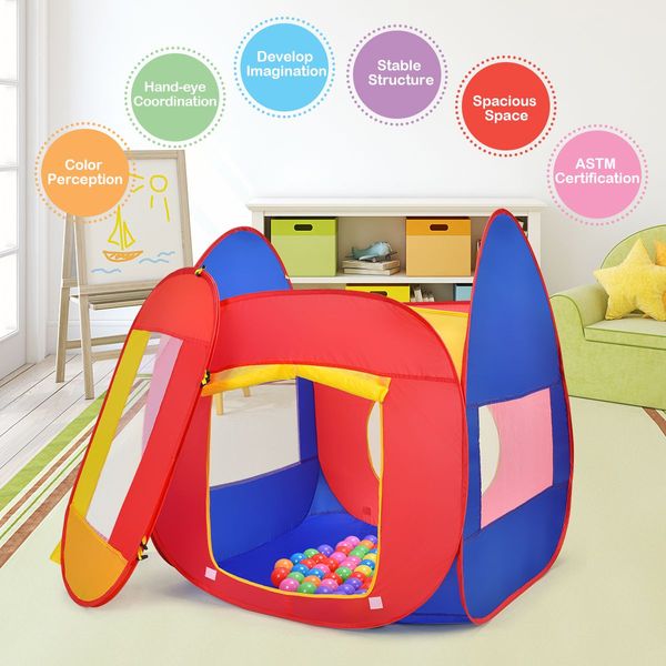 Portable Kid Baby Play House with 100 Balls