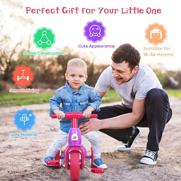 Toddler Tricycle with Foot Pedals for Kids Baby Infant