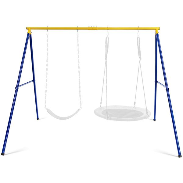 Heavy-Duty Metal Swing Frame with Anti-Slip Footpads (without Swing)