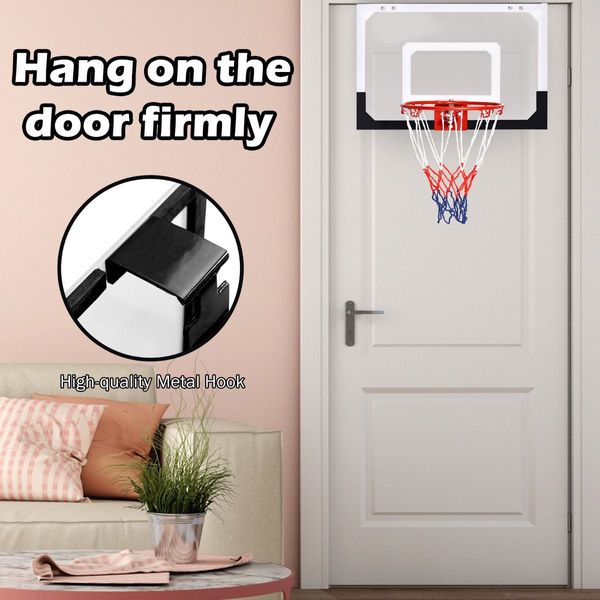 Mini Basketball Hoop Set with Shatterproof Backboard for Kid/Teen