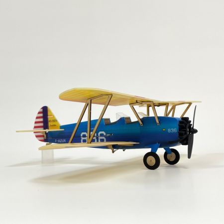 MinimumRC PT-17 Stearman Micro Scale 360mm Wingspan KT Foam RC Airplane Biplane KIT+MotorKIT+Motor