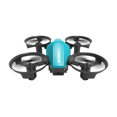 Mini Headless Mode 360 Roll 8mins Flying Time Circle Protection Kids Gifts 2.4G 4CH 6-Axis Two Batteries Blue