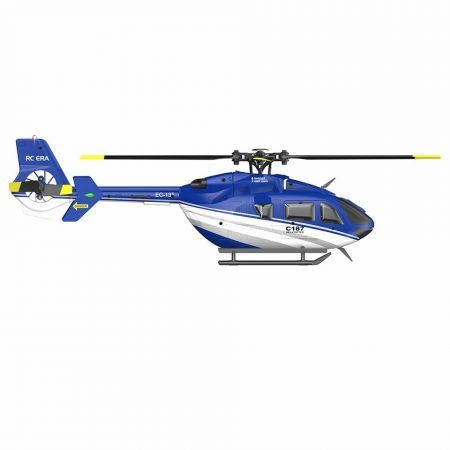 2.4G 4CH 6-Axis Gyro Optical Flow Localization Altitude Hold Flybarless Scale Mode 1 (Right Hand Throttle) with 2 Batteries