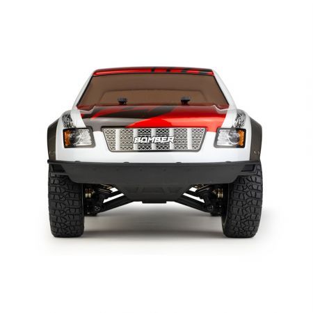 2.4G 4WD 45km/h Brushed RC Car Pickup Off-Road Climbing Truck LED Light Full Proportional Vehicles Models Toys Red