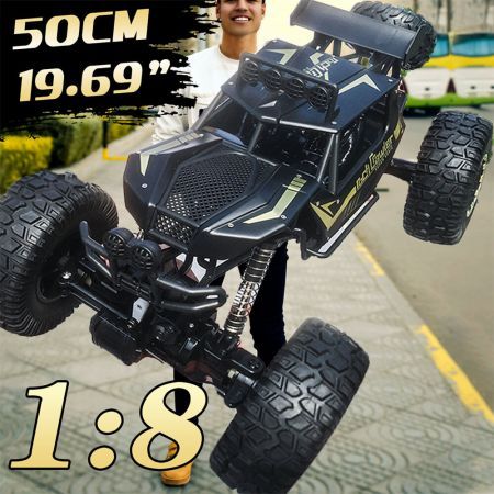 SF 609E 1/8 2.4G 4WD RC Car Electric Off-Road Vehicles Monster Truck Alloy Shell RTR Model Kid Children ToysBlack