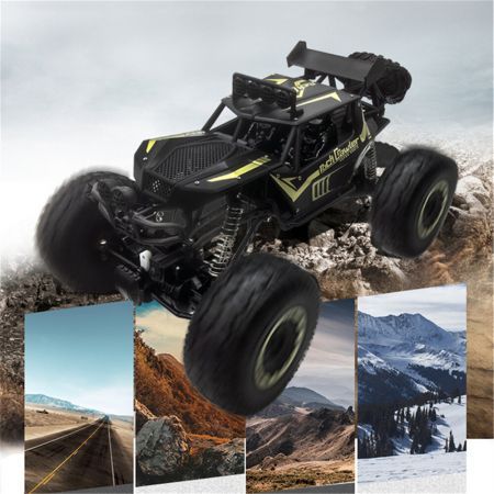 SF 609E 1/8 2.4G 4WD RC Car Electric Off-Road Vehicles Monster Truck Alloy Shell RTR Model Kid Children ToysBlack