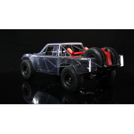 1/32 RWD Mini Truck RC Car KIT Rear Drive SUV DIY Parts Pipe Micro Roll Cage Trophy Movable Off-road Climbing With Motor ESC Servo Red