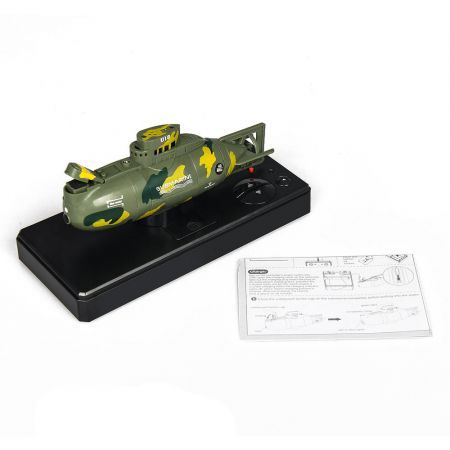 ShenQiWei 3311M 27Mhz/40Mhz Electric Mini RC Submarine Boat RTR Model ToyArmy Green