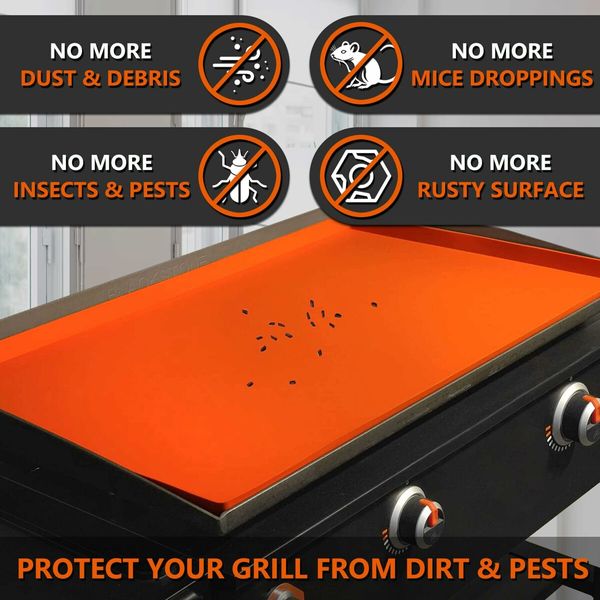 Silicone Griddle Mat for Blackstone 36 Inch Griddle,Heavy Duty Food Grade Silicone Griddle Cover,Protect Your Griddle from Dirt & Rust All Year Round (36Inch)