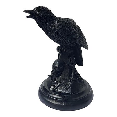 Raven Candle Stick Holder, Halloween Candlestick Decoration for Home Garden (Raven)