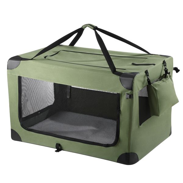 Dog Cat Pet Soft Crate Cage Kennel Carrier Rabbit Puppy Travel Car Carry Bag Whelping Box Indoor Outdoor Collapsible Portable 4XL