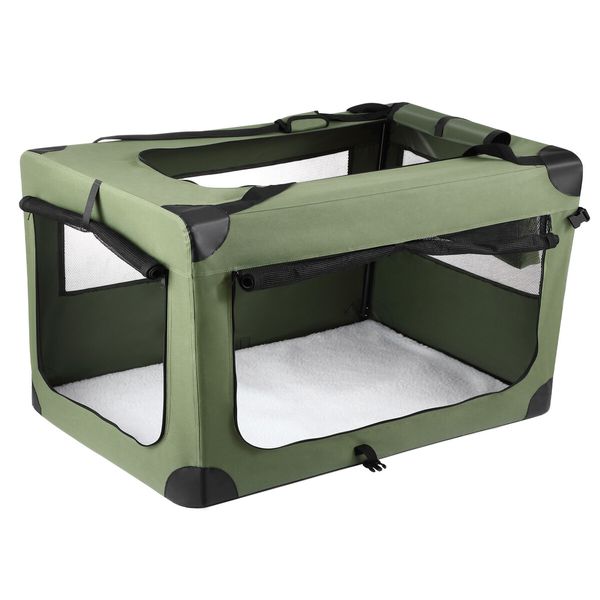 Dog Cat Pet Soft Crate Cage Kennel Carrier Rabbit Puppy Travel Car Carry Bag Whelping Box Indoor Outdoor Collapsible Portable 4XL