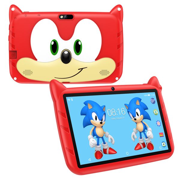 Kids Tablet 7inch Android Learning Tablet for Kids  2GB 32GB Toddler Tablet Students Educational Gift HD Color Red