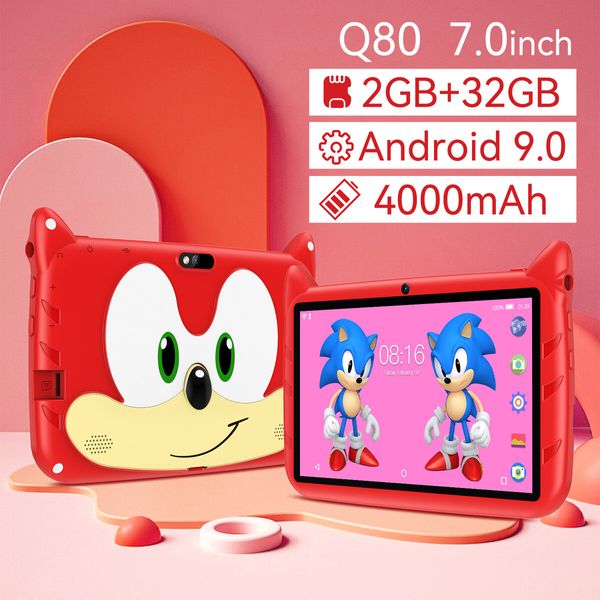 Kids Tablet 7inch Android Learning Tablet for Kids  2GB 32GB Toddler Tablet Students Educational Gift HD Color Red