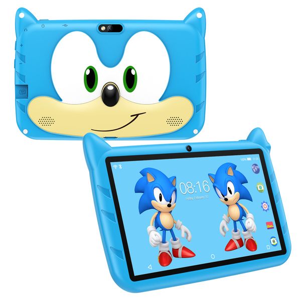 Kids Tablet 7inch Android Learning Tablet for Kids  2GB 32GB Toddler Tablet Students Educational Gift HD Color Blue