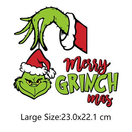 3 Pcs Christmas Iron on Patches on Transfers on Decal Unique Christmas Iron on Transfer Sticker Xmas Patches for T-Shirts Clothing Bags DIY Decoration