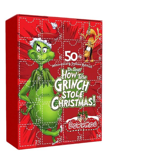 Christmas Advent Calendar 2023, Christmas Countdown Calendar for Kids, 24 Days 24PC Cute Green Elf Figures Doll Christmas Vacation Advent Calendar