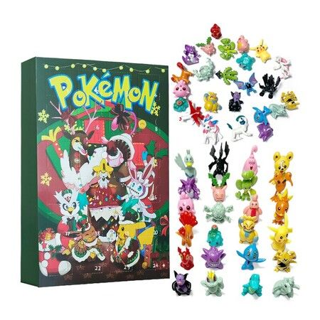 Christmas POKEMON Advent Calendar 24 Days  24 Pokemons Blind Box Gift Surprise mix BOX