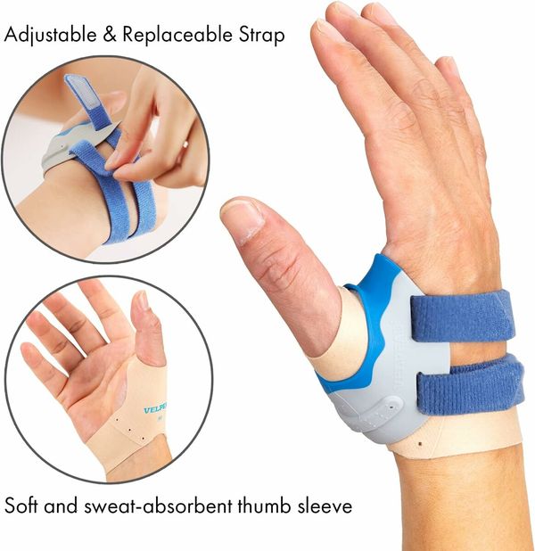 Thumb Support Brace - CMC Joint Stabilizer Orthosis, Splint for Women Men, Comfortable, Adjustable(The Palm Circumference 19-23 CM) Left Hand Only