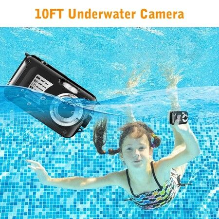 Waterproof Camera 30 MP Full HD 1080P Video Recorder 16X Zoom Selfie Dual Screens Digital Camera