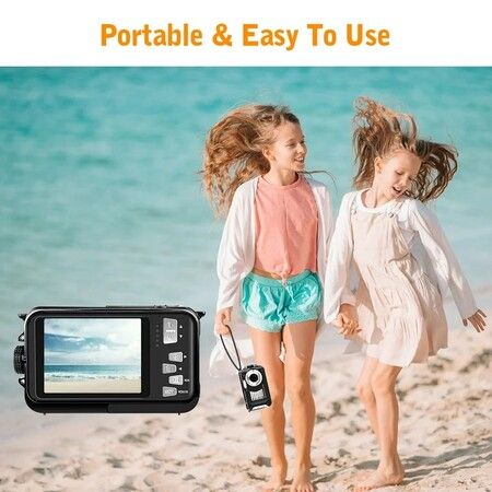 Waterproof Camera 30 MP Full HD 1080P Video Recorder 16X Zoom Selfie Dual Screens Digital Camera