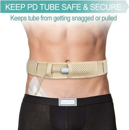 Comfortable Breathable Peritoneal Dialysis Belt PD Catheter Holder Accessories for Men Women Size:M 73-105 CM