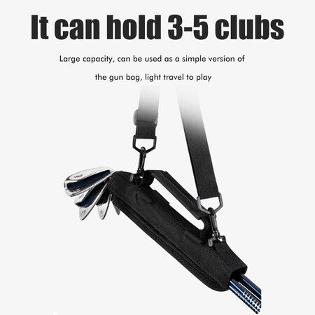 Lightweight Portable Golf Club Bag, Mini Sunday Bag for 5 Clubs with Adjustable Shoulder Straps