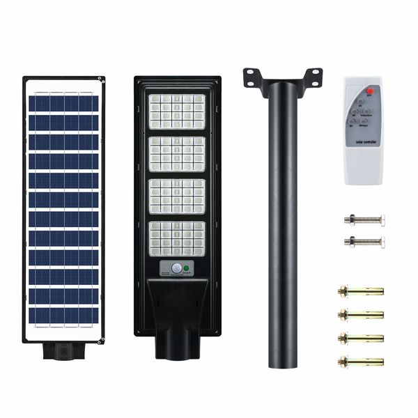 320 LED Solar Street Light 400W Remote Outdoor Garden Security Wall Lamp Floodlight Motion Sensor Flood Down Parking Lot Spot Pole Waterproof