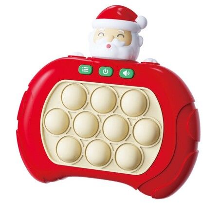 Christmas Handheld Game for Pop Fidget Game Toys, Quick Push Game, Bubble Stress Pop Light Up Game, Mini Games Sensory Toys for Autistic Children