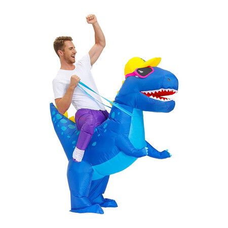 Adult Inflatable Costume, Inflatable Dinosaur Costume, Halloween Costumes for Men and Women, Funny Costumes(150-190 CM)