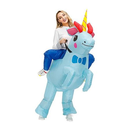 Halloween Inflatable Costumes, Unicorn Costume for Adults, Halloween Costume for Adults, Blow Up Costumes(150-190 CM)